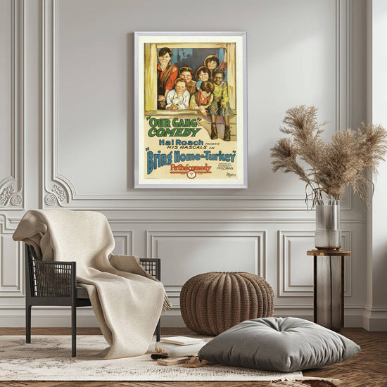 "Bring Home The Turkey" (1927) Framed Movie Poster