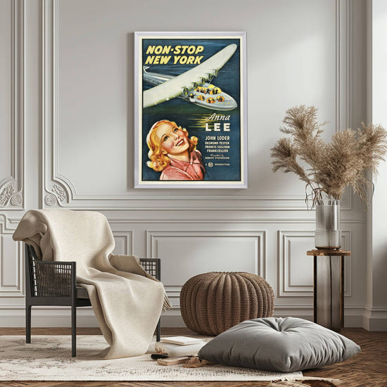 "Non-Stop New York" (1937) Framed Movie Poster