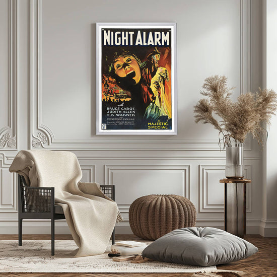 "Night Alarm" (1934) Framed Movie Poster