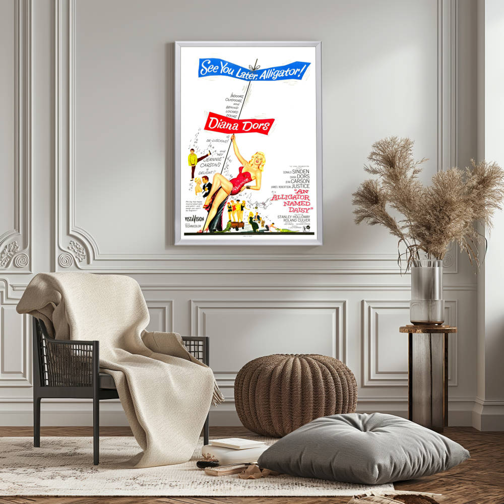 "Alligator Named Daisy" (1955) Framed Movie Poster