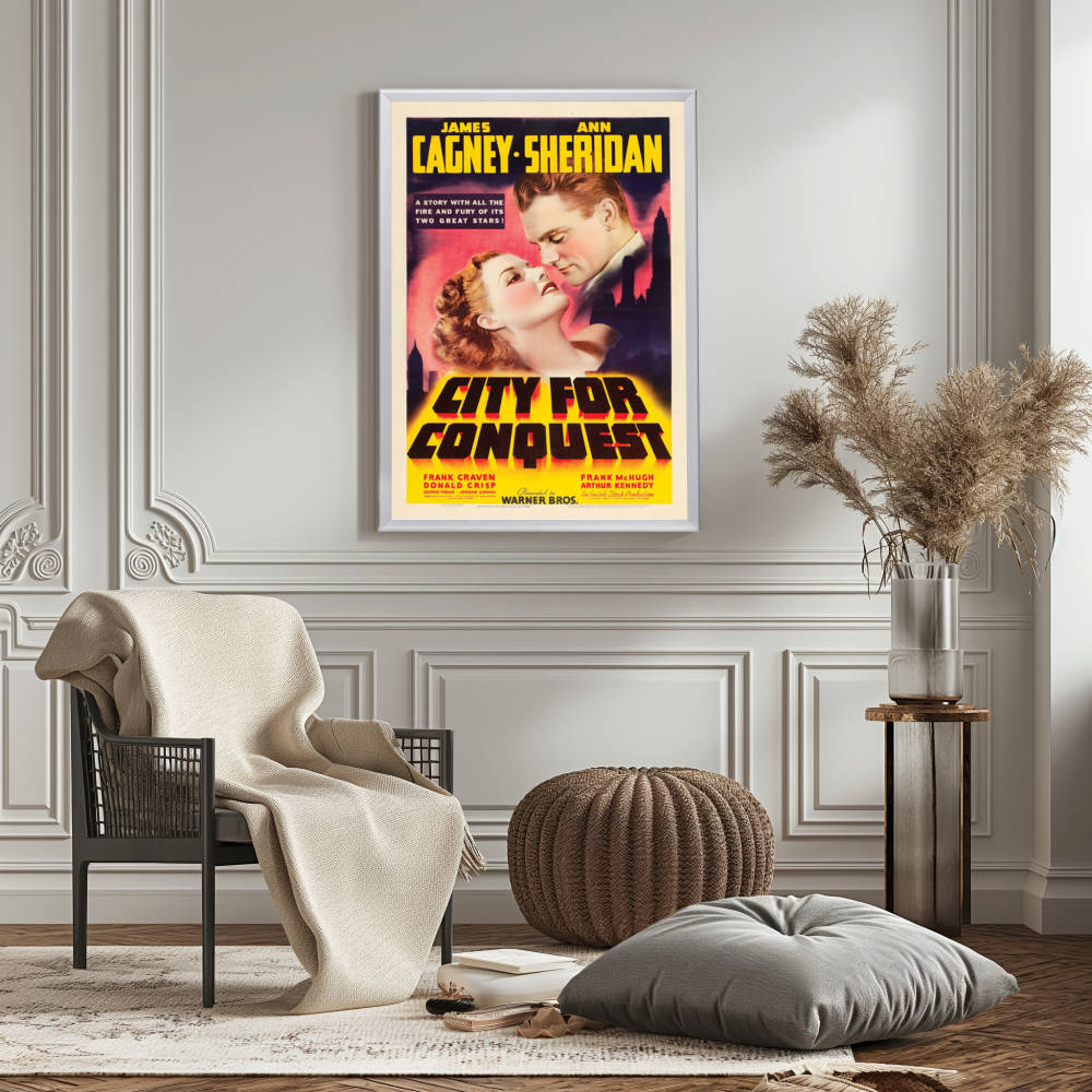 "City For Conquest" (1940) Framed Movie Poster