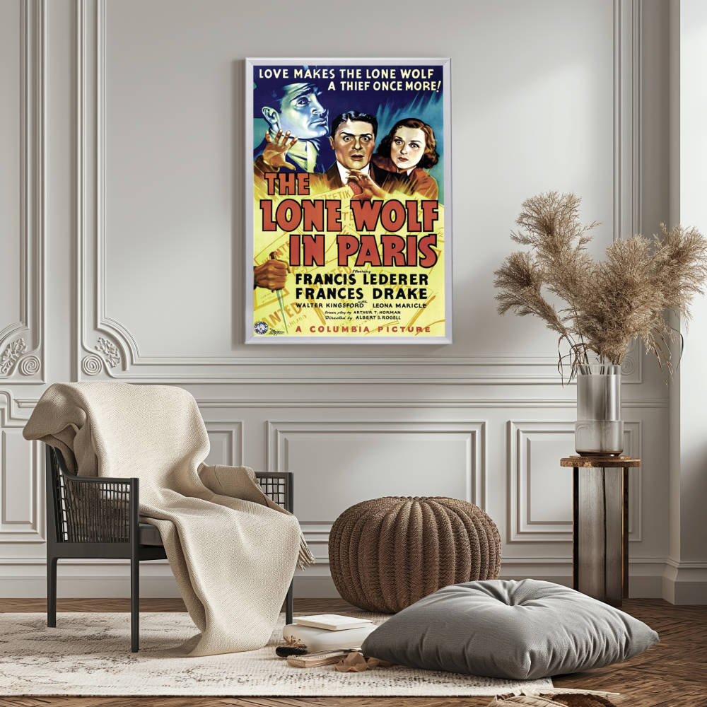 "Lone Wolf In Paris" (1938) Framed Movie Poster