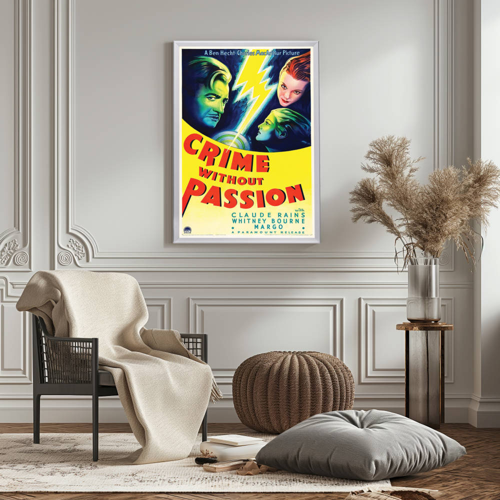 "Crime Without Passion" (1934) Framed Movie Poster