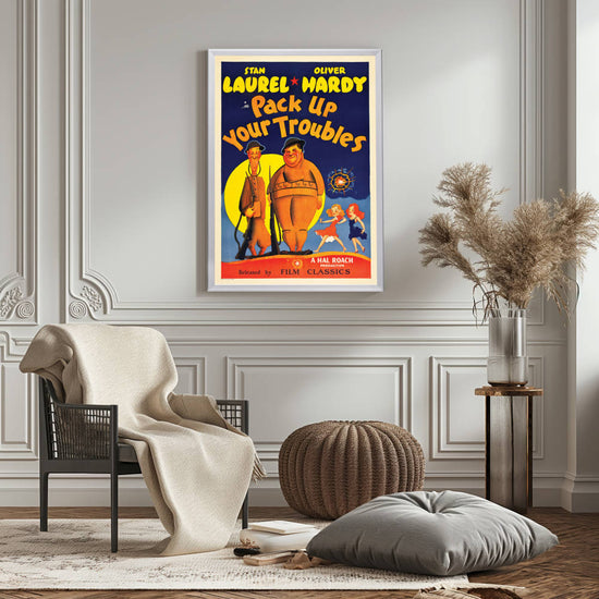 "Pack Up Your Troubles" (1932) Framed Movie Poster