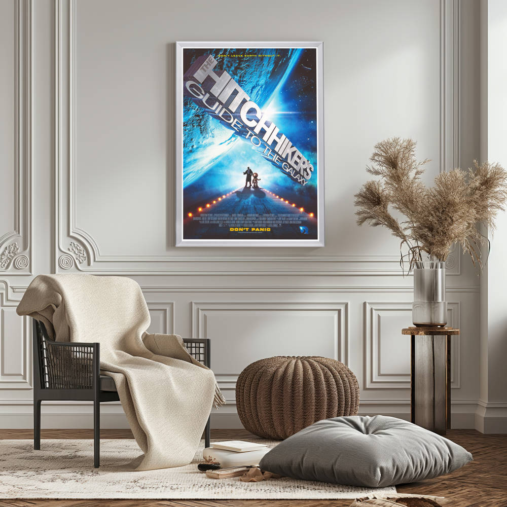 "Hitchhiker's Guide to the Galaxy" (2005) Framed Movie Poster
