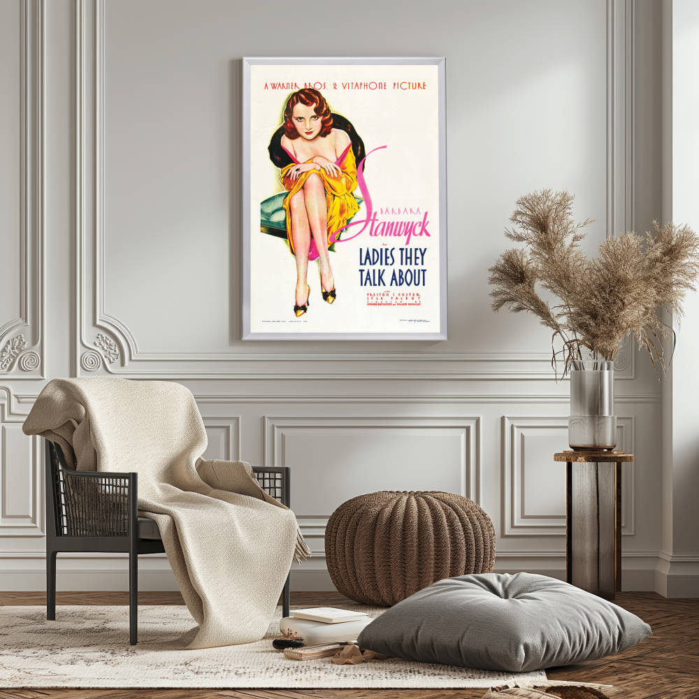 "Ladies They Talk About" (1933) Framed Movie Poster