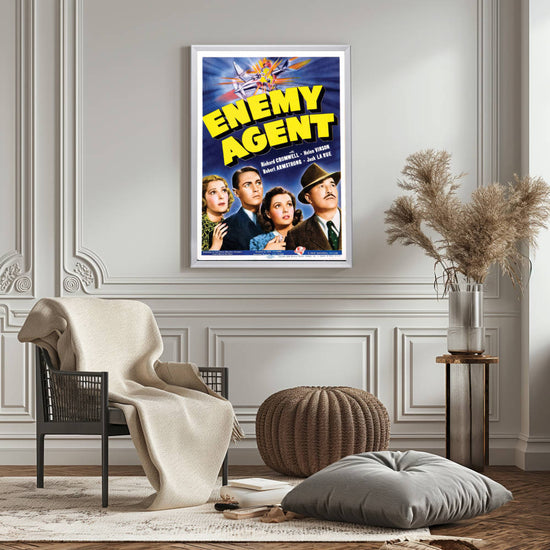 "Enemy Agent" (1940) Framed Movie Poster