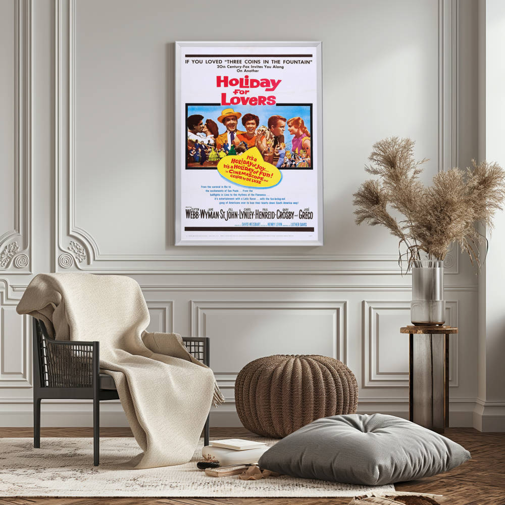 "Holiday For Lovers" (1959) Framed Movie Poster