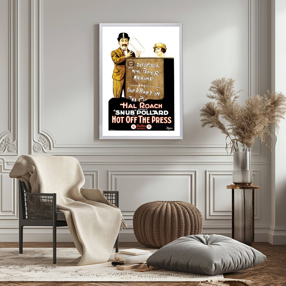 "Hot Off The Press" (1922) Framed Movie Poster