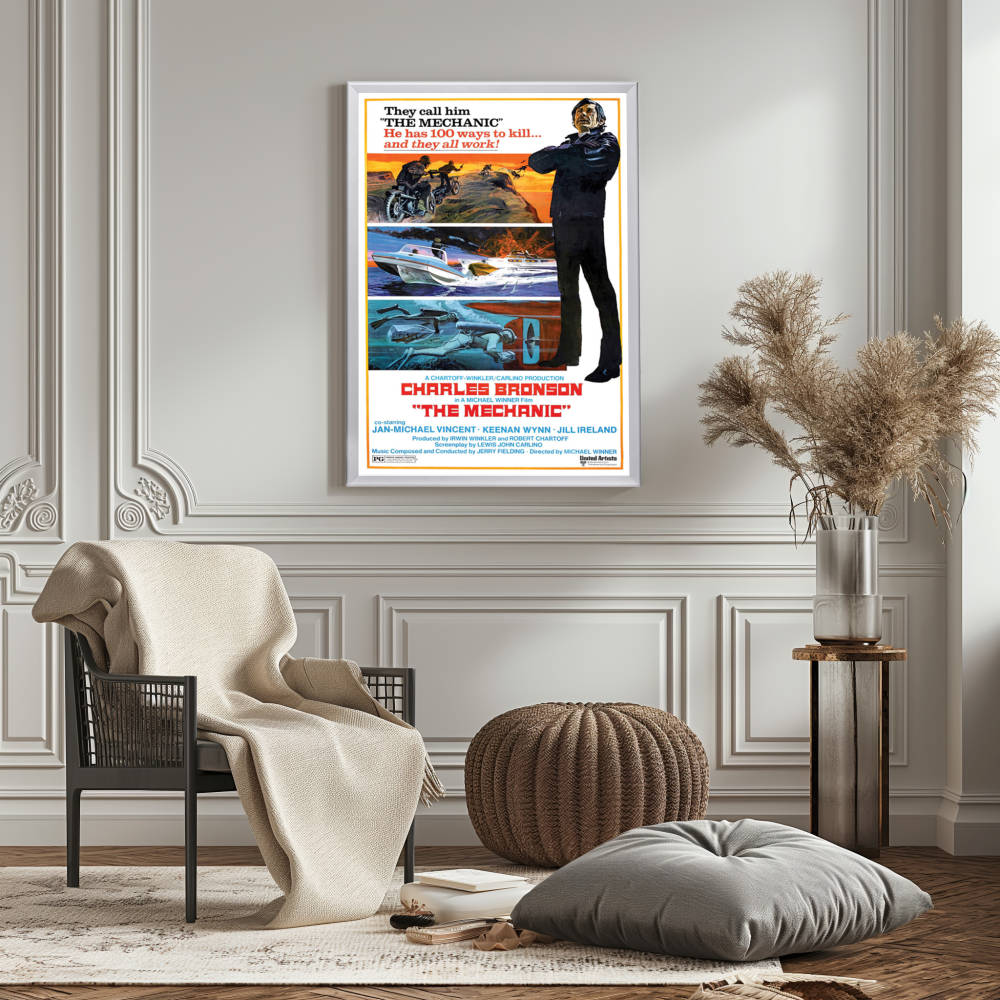 "Mechanic" (1972) Framed Movie Poster