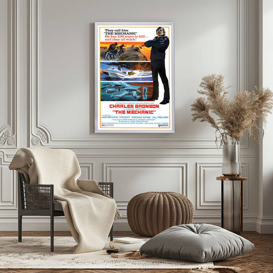 "Mechanic" (1972) Framed Movie Poster