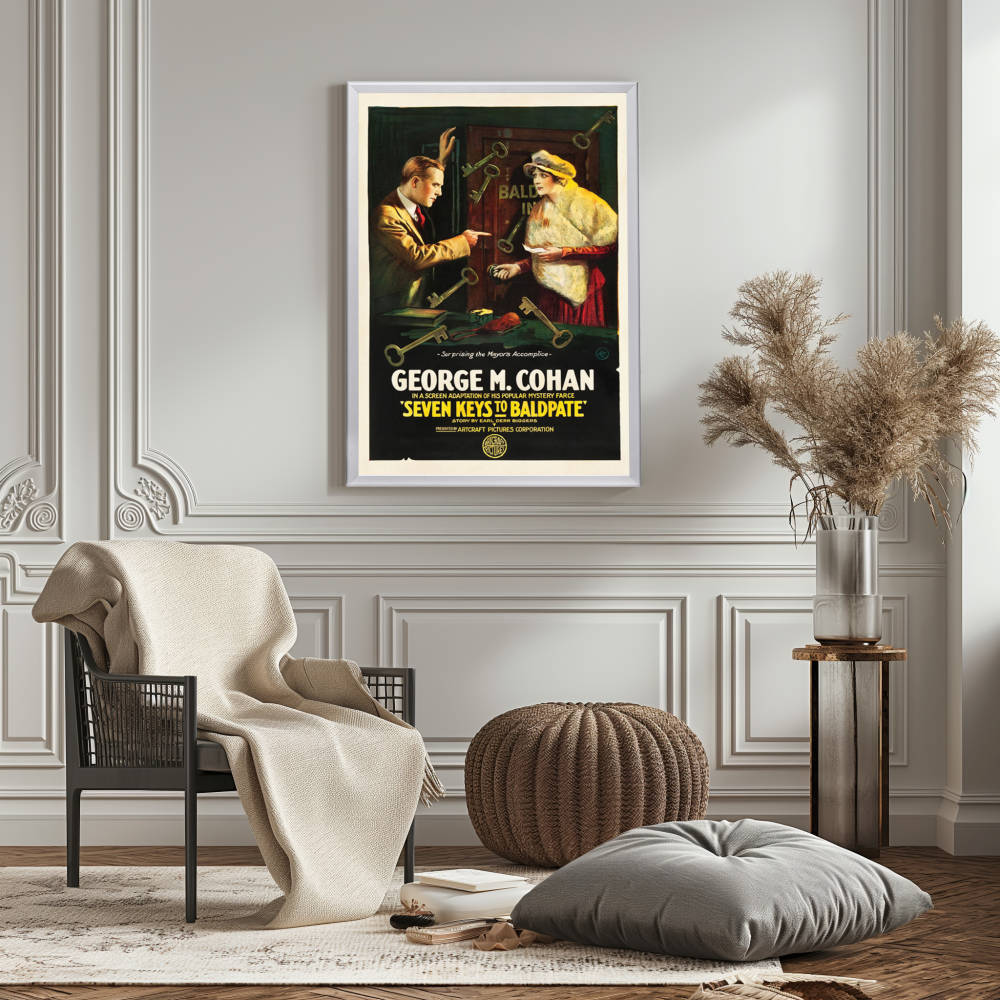 "Seven Keys To Baldpate" (1917) Framed Movie Poster