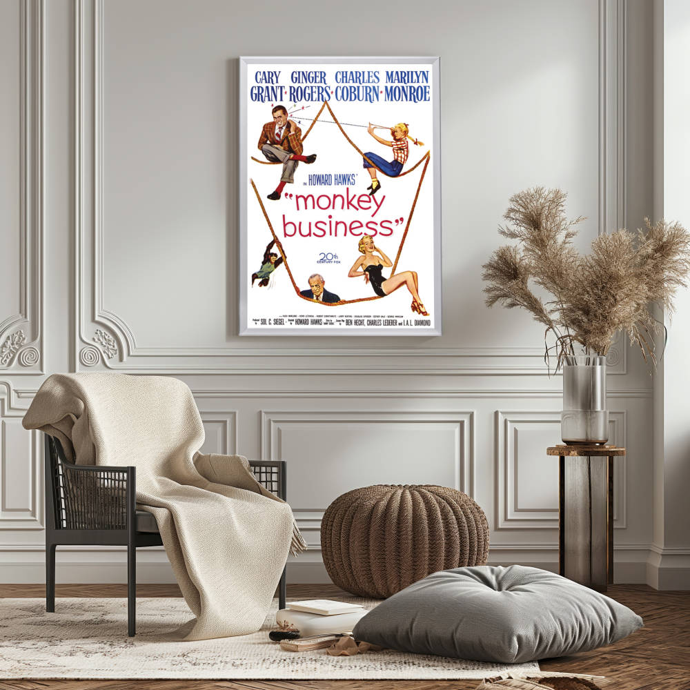"Monkey Business" (1952) Framed Movie Poster