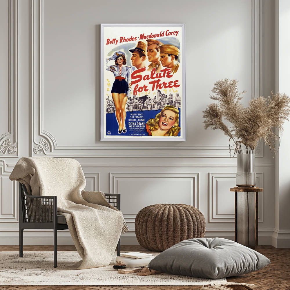 "Salute For Three" (1943) Framed Movie Poster