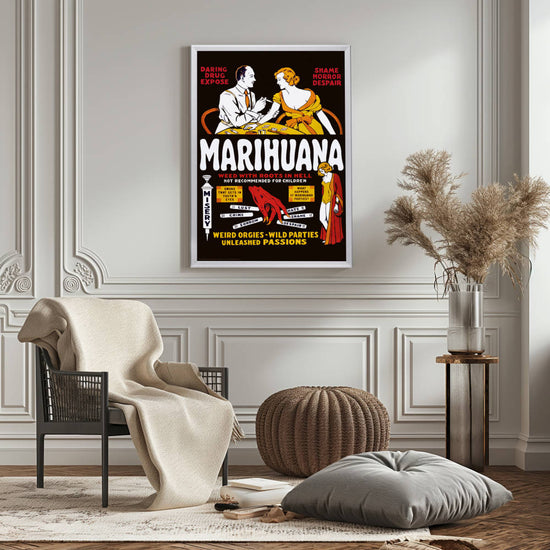 "Marihuana" (1936) Framed Movie Poster