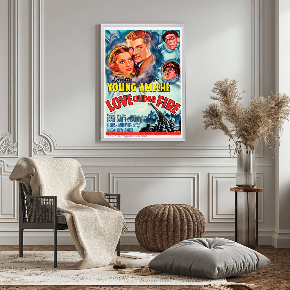 "Love Under Fire" (1937) Framed Movie Poster