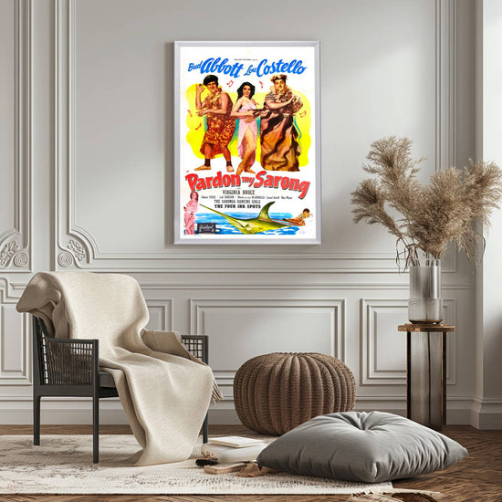 "Pardon My Sarong" (1942) Framed Movie Poster