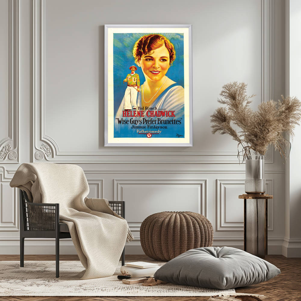 "Wise Guys Prefer Brunettes" (1926) Framed Movie Poster