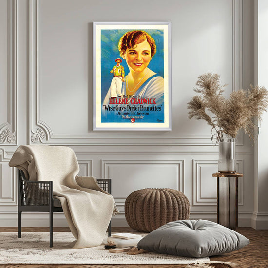 "Wise Guys Prefer Brunettes" (1926) Framed Movie Poster