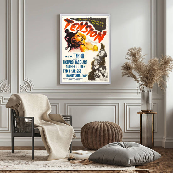 "Tension" (1950) Framed Movie Poster