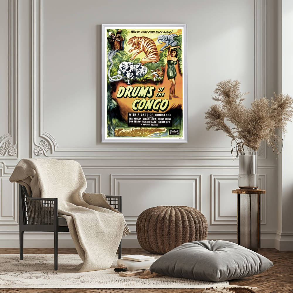 "Drums Of The Congo" (1942) Framed Movie Poster