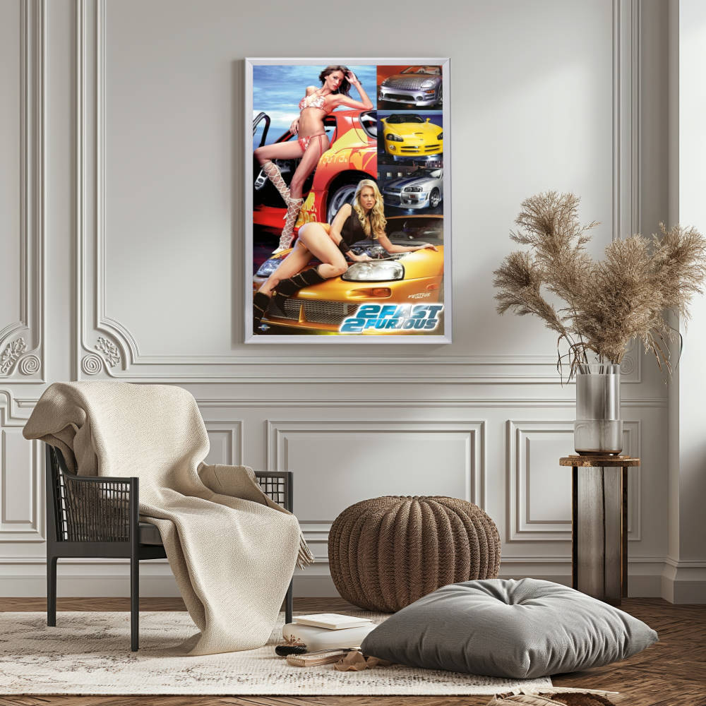 "2 Fast 2 Furious" (2003) Framed Movie Poster