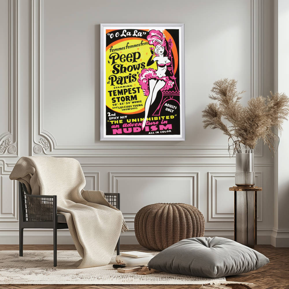 "French Peep Show" (1950) Framed Movie Poster