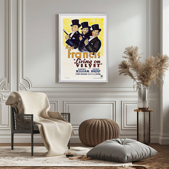 "Living On Velvet" (1935) Framed Movie Poster