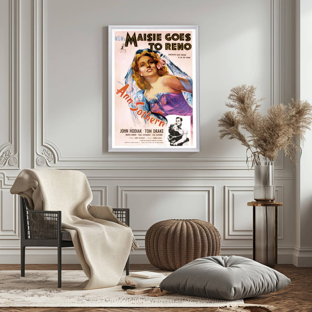 "Maisie Goes To Reno" (1944) Framed Movie Poster