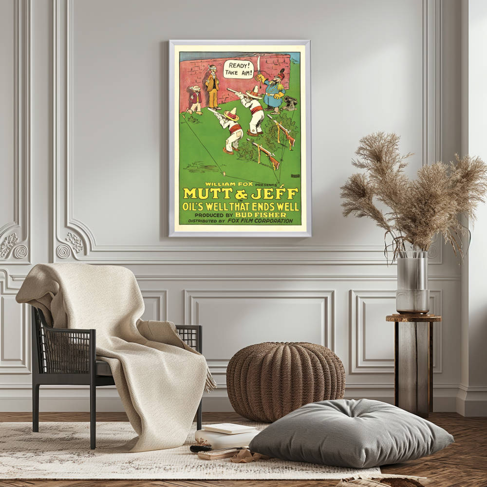 "Oil's Well That Ends Well" (1919) Framed Movie Poster