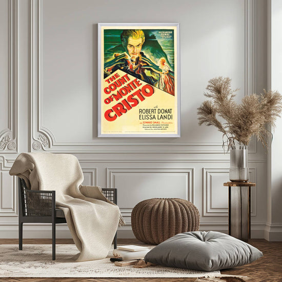 "Count Of Monte Cristo" (1934) Framed Movie Poster