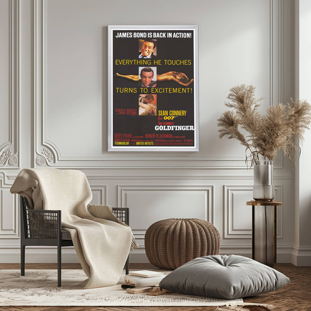 "Goldfinger" (1964) Framed Movie Poster