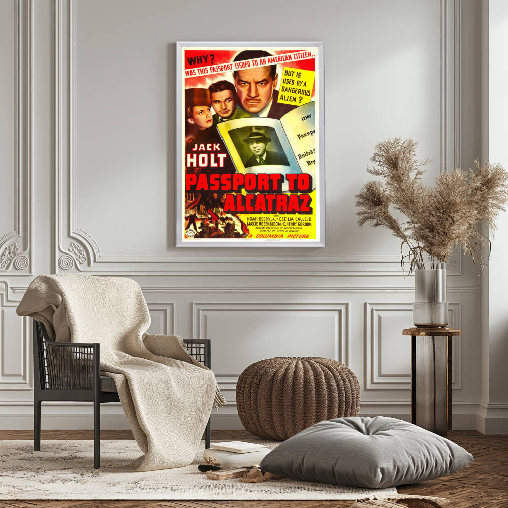 "Passport To Alcatraz" (1940) Framed Movie Poster