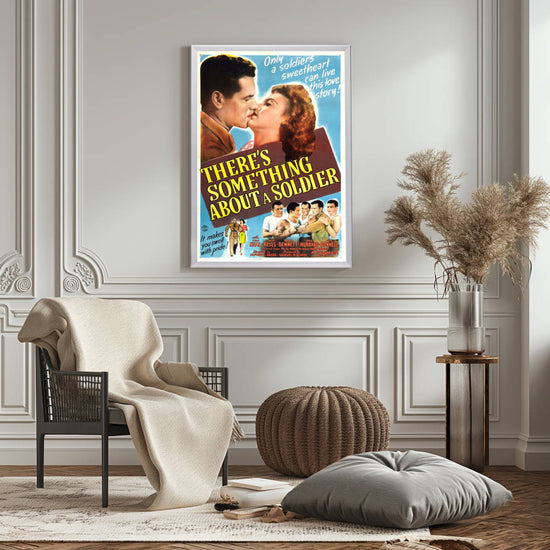 "There's Something About A Soldier" (1943) Framed Movie Poster