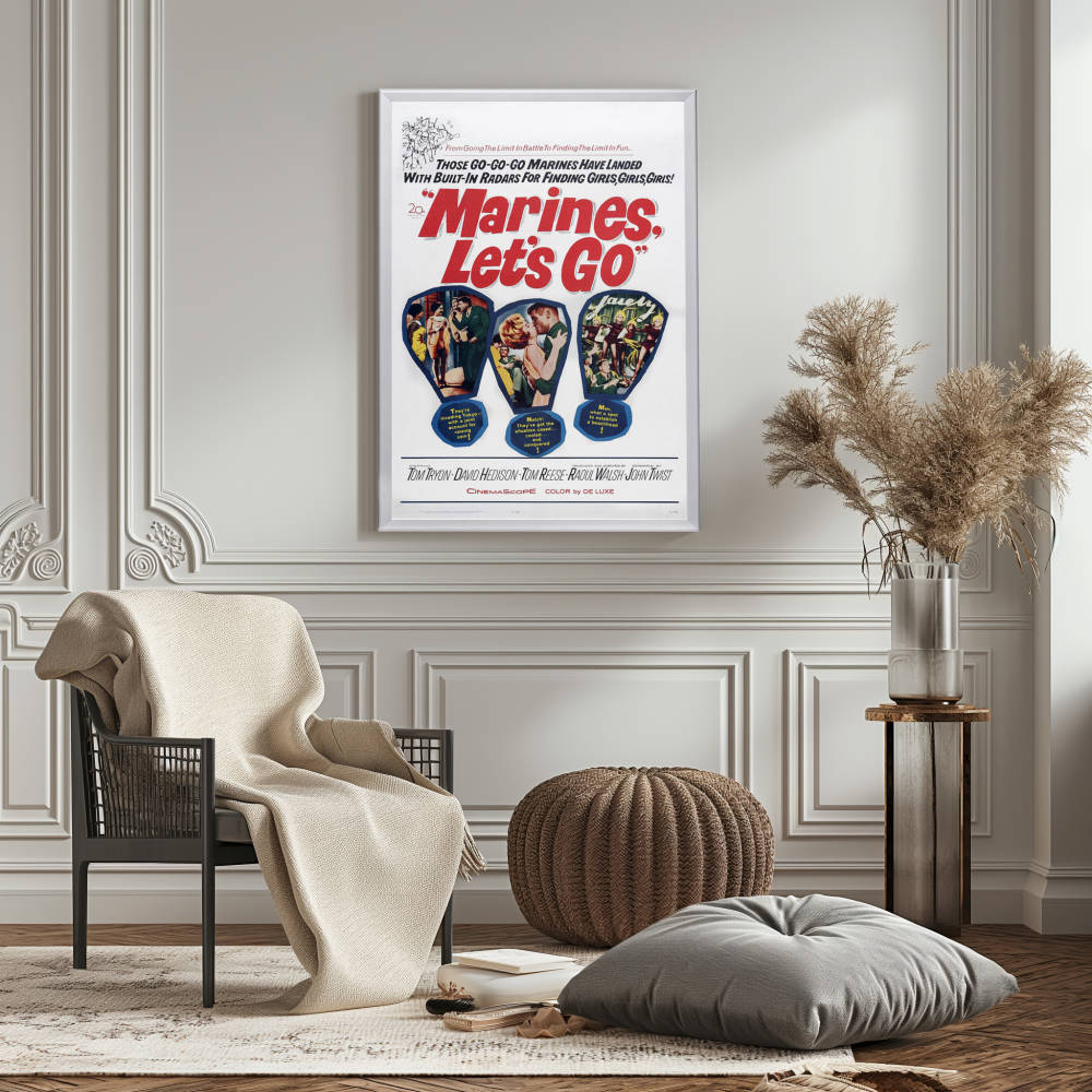 "Marines, Let's Go" (1961) Framed Movie Poster