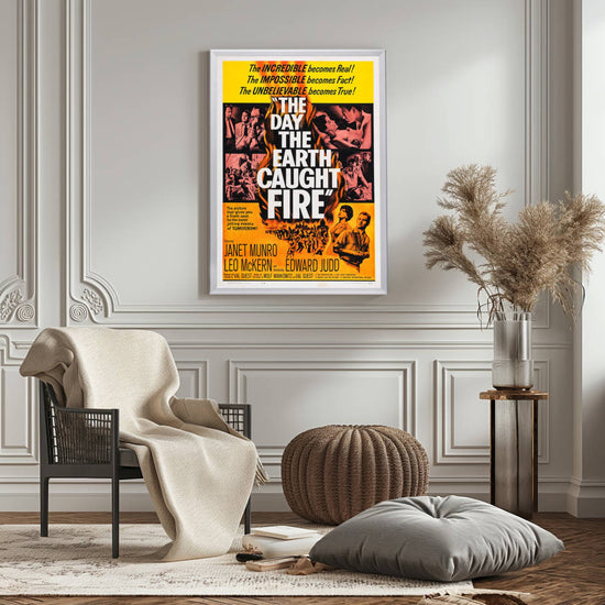 "Day The Earth Caught Fire" (1961) Framed Movie Poster