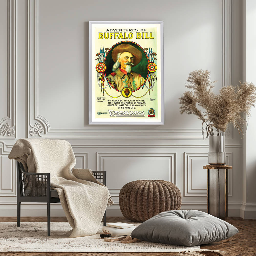 "Adventures Of Buffalo Bill" (1917) Framed Movie Poster