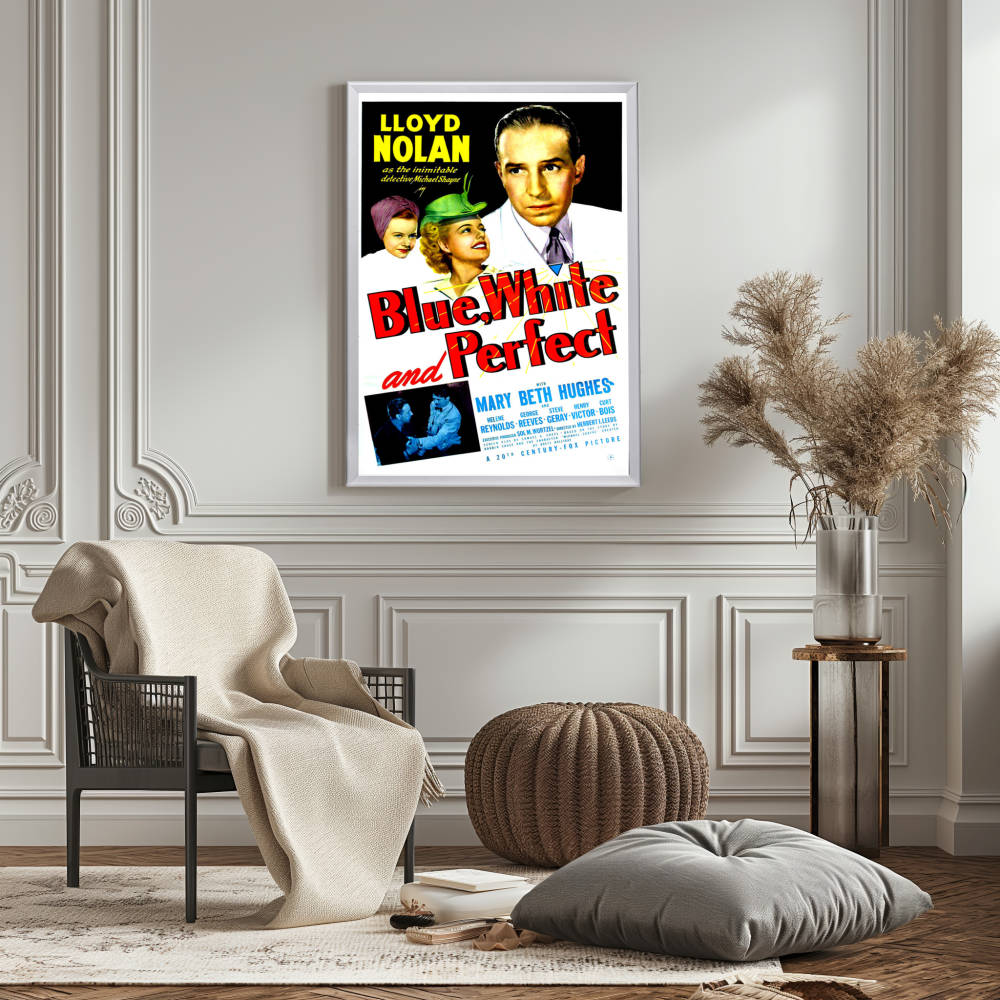 "Blue, White And Perfect" (1942) Framed Movie Poster