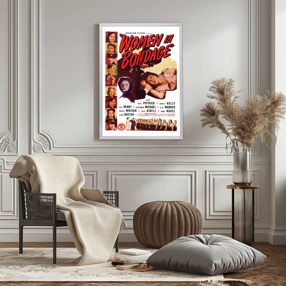 "Women In Bondage" (1943) Framed Movie Poster