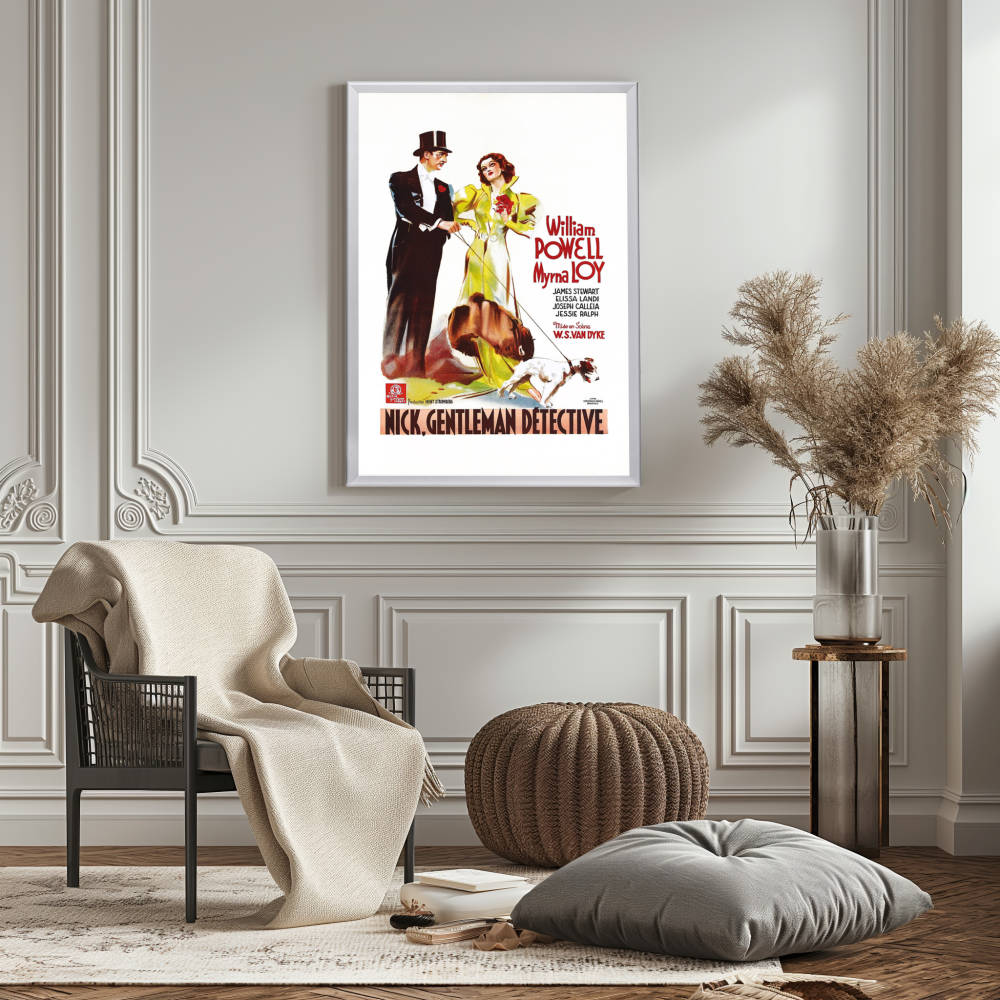 "After The Thin Man (French)" (1936) Framed Movie Poster