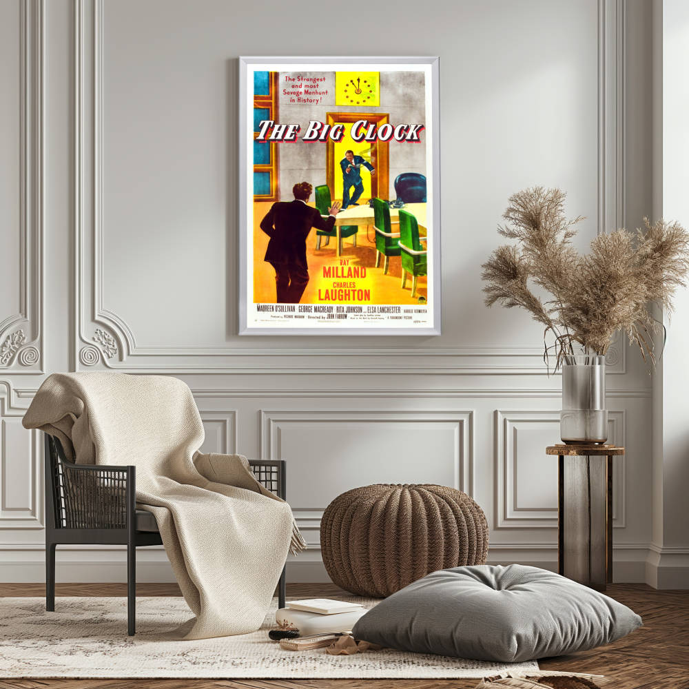 "Big Clock" (1948) Framed Movie Poster