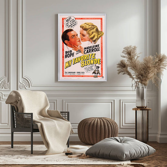 "My Favorite Blonde" (1942) Framed Movie Poster