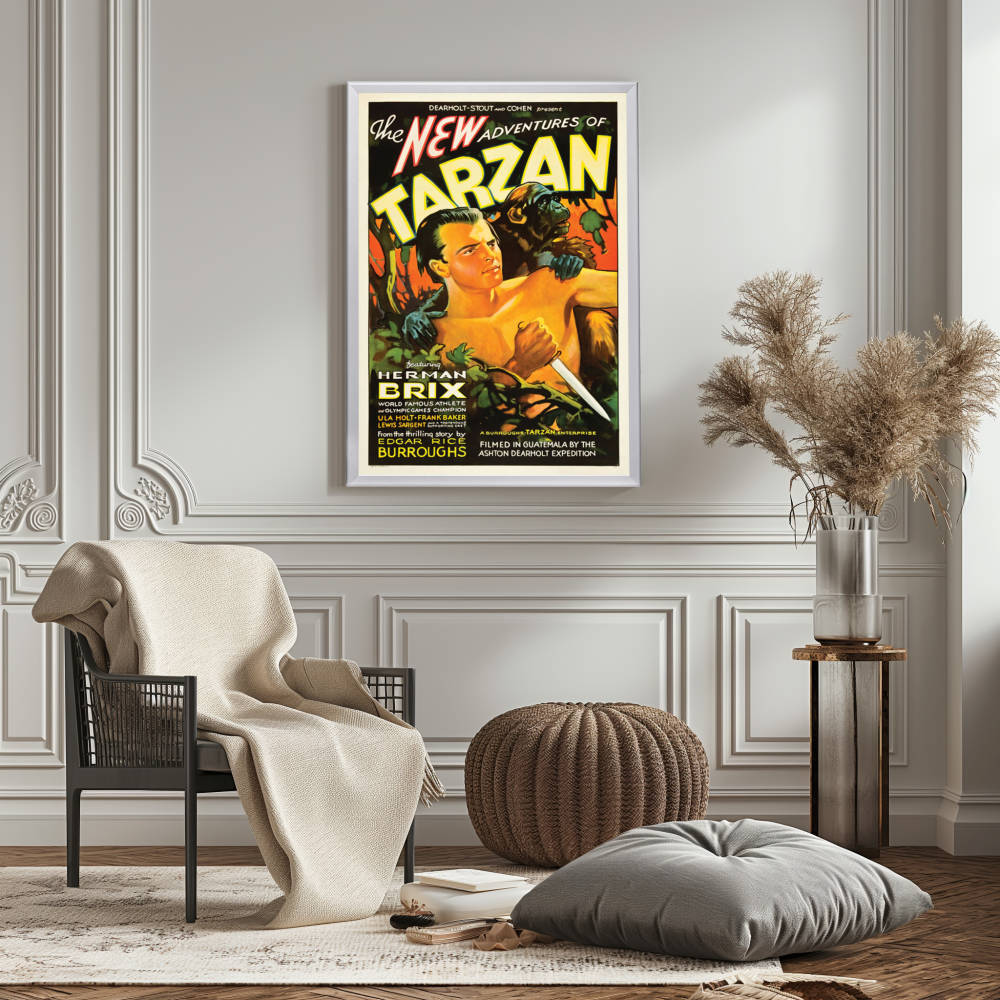 "New Adventures Of Tarzan" (1935) Framed Movie Poster