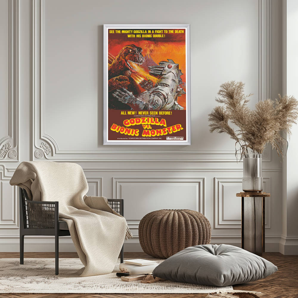 "Godzilla vs. the Bionic Monster" (1974) Framed Movie Poster