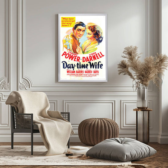 "Day-Time Wife" (1939) Framed Movie Poster