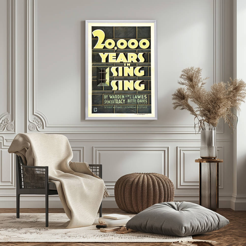 "20,000 Years In Sing Sing" (1932) Framed Movie Poster