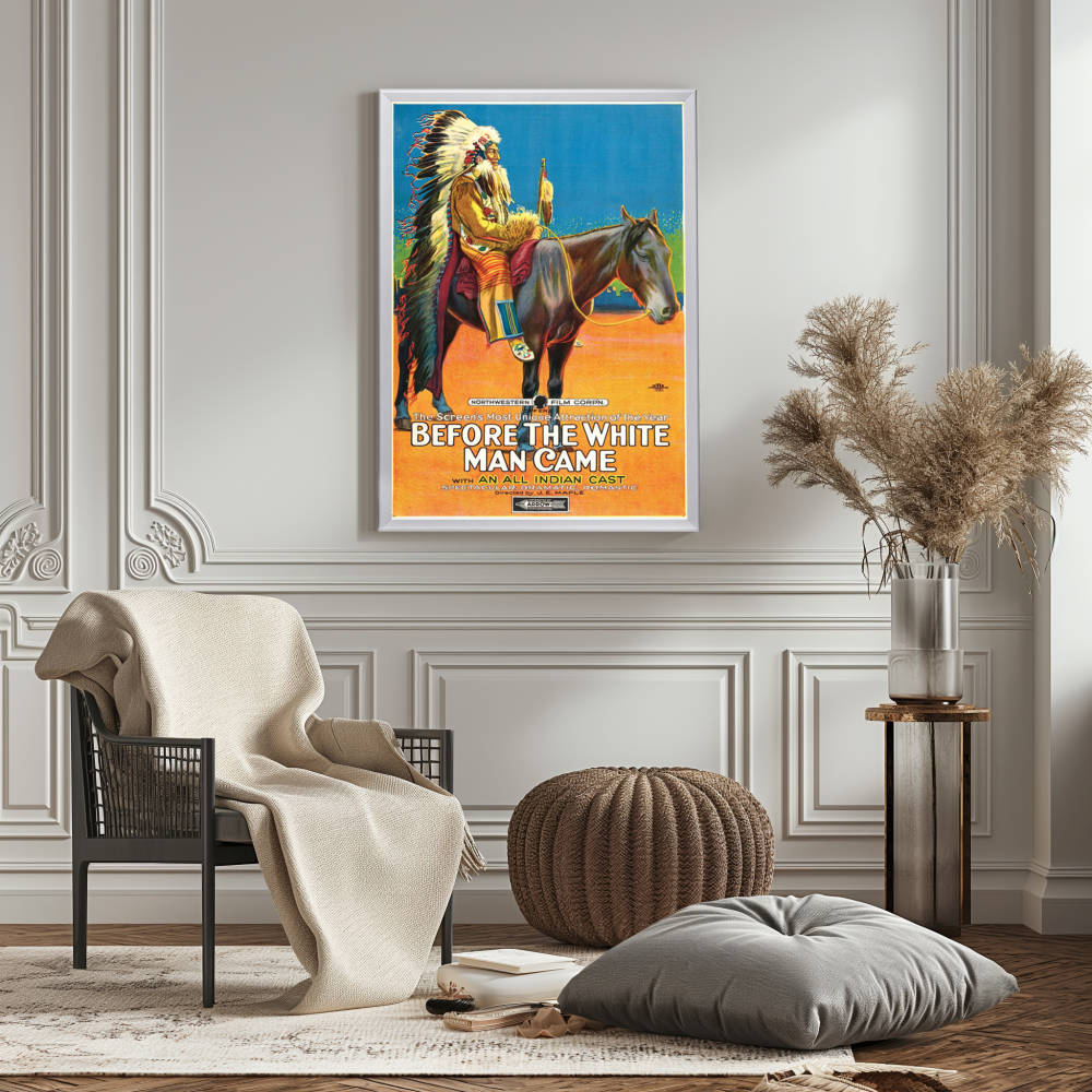 "Before The White Man Came" (1920) Framed Movie Poster