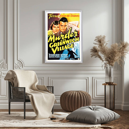 "Murder In Greenwich VIllage" (1937) Framed Movie Poster