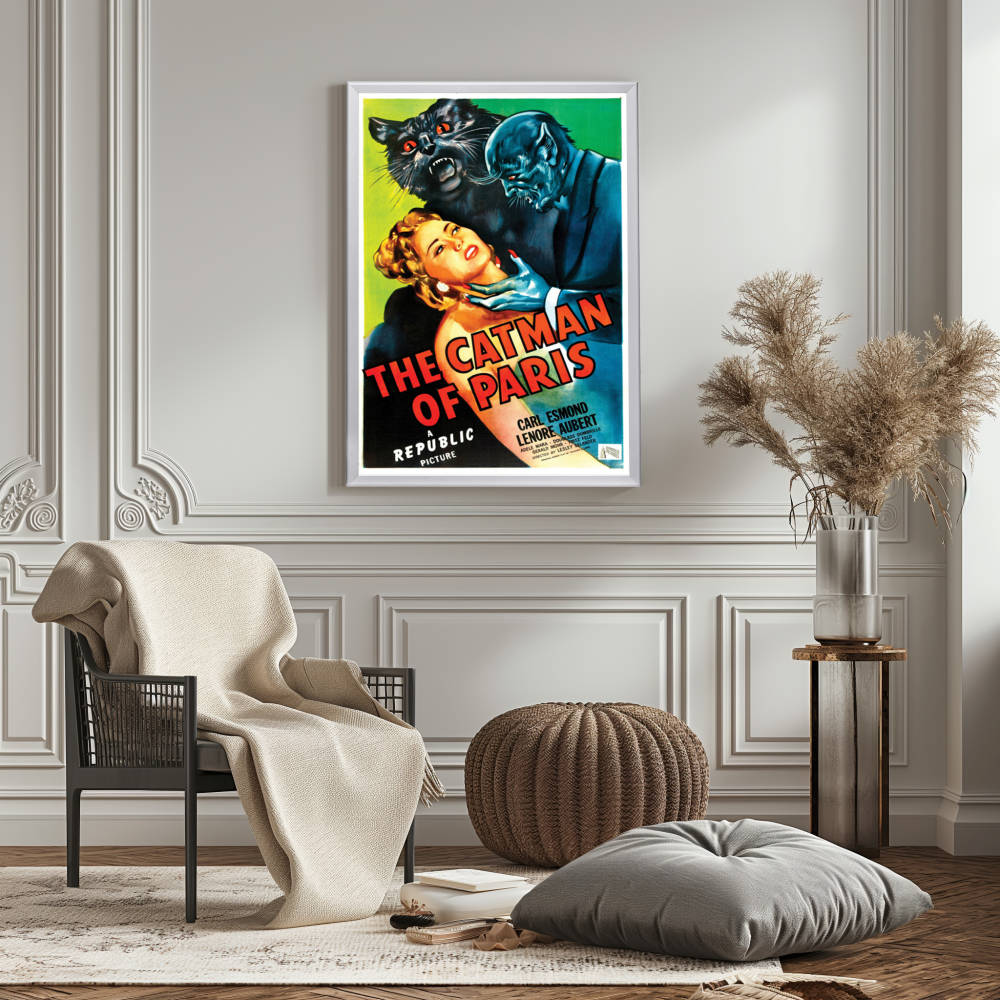 "Catman Of Paris" (1946) Framed Movie Poster