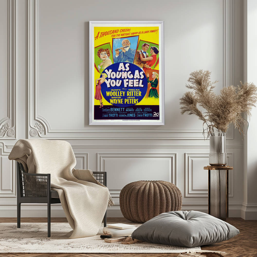 "As Young As You Feel" (1951) Framed Movie Poster